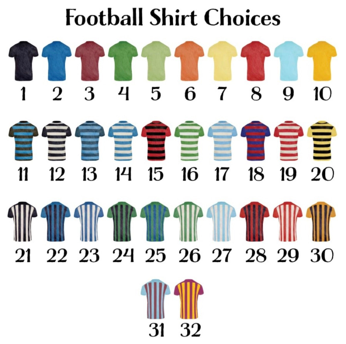 Personalised Football Shirt Keyring
