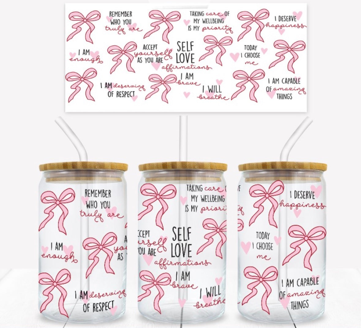 Self Love Glass Can