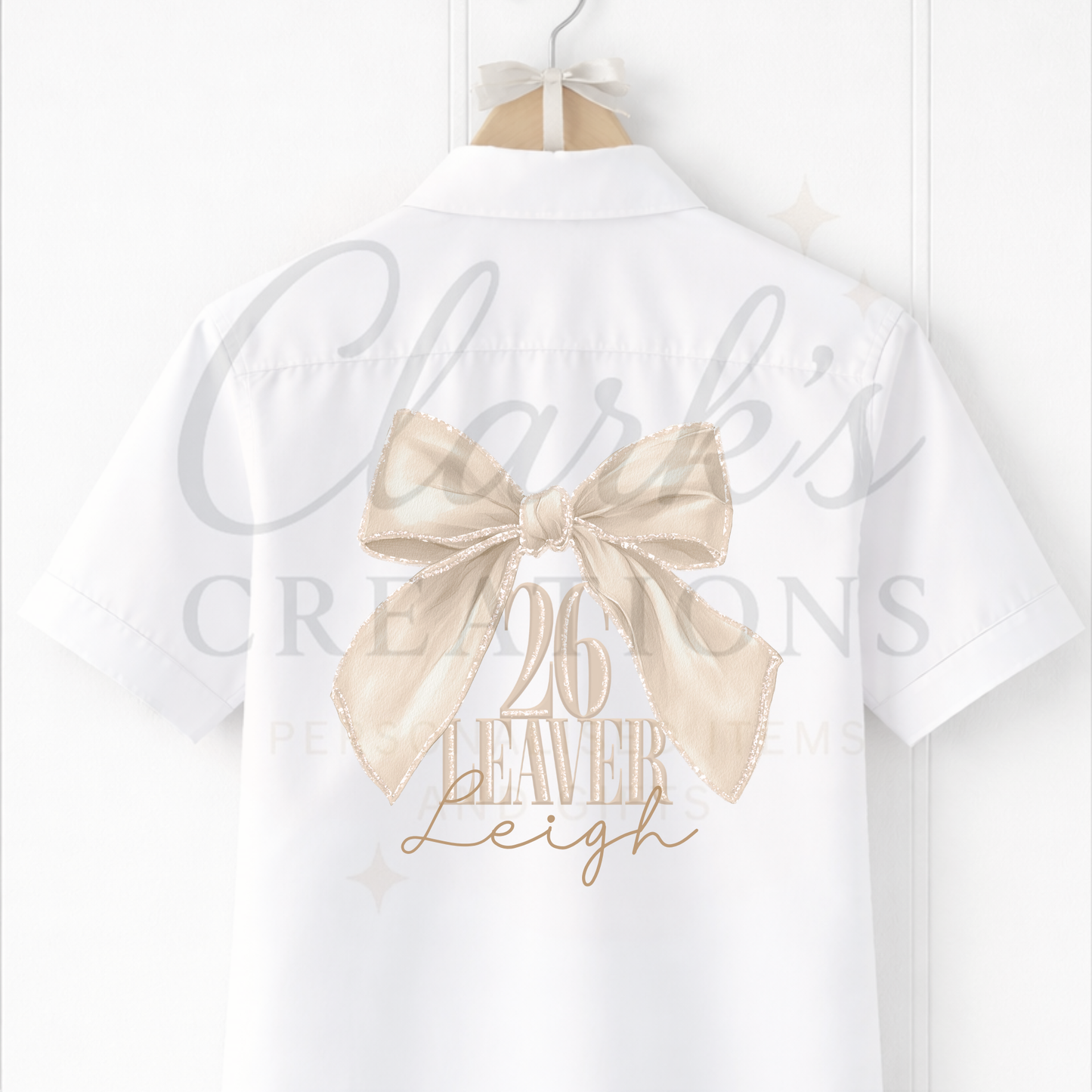 School Leavers Bow Shirt