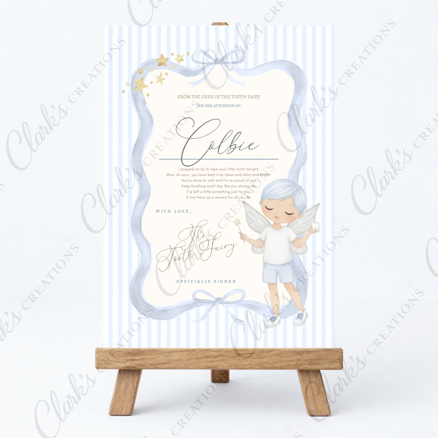 Tooth Fairy Certificate