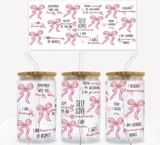 Self Love Glass Can
