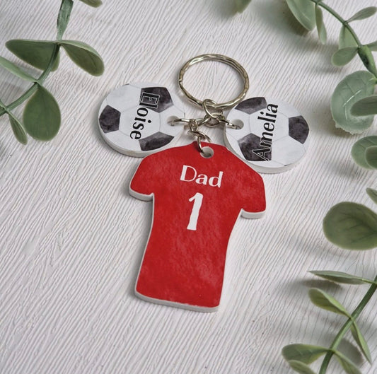 Personalised Football Shirt Keyring