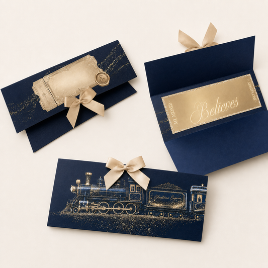 Navy North Pole Express money wallet — supplier image