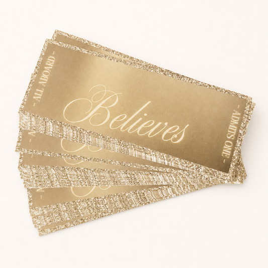 Golden North Pole Express Believes ticket — supplier image