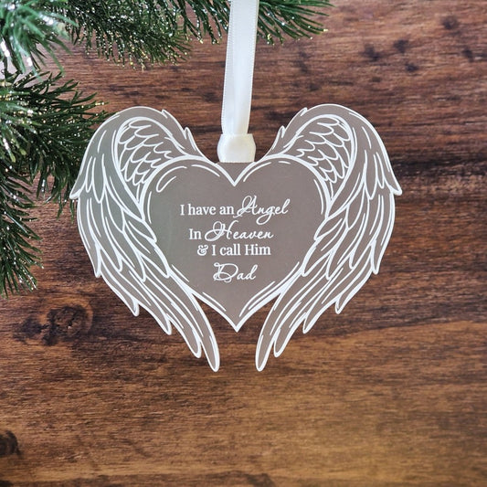 Personalised I Have an Angel in Heaven memorial decoration