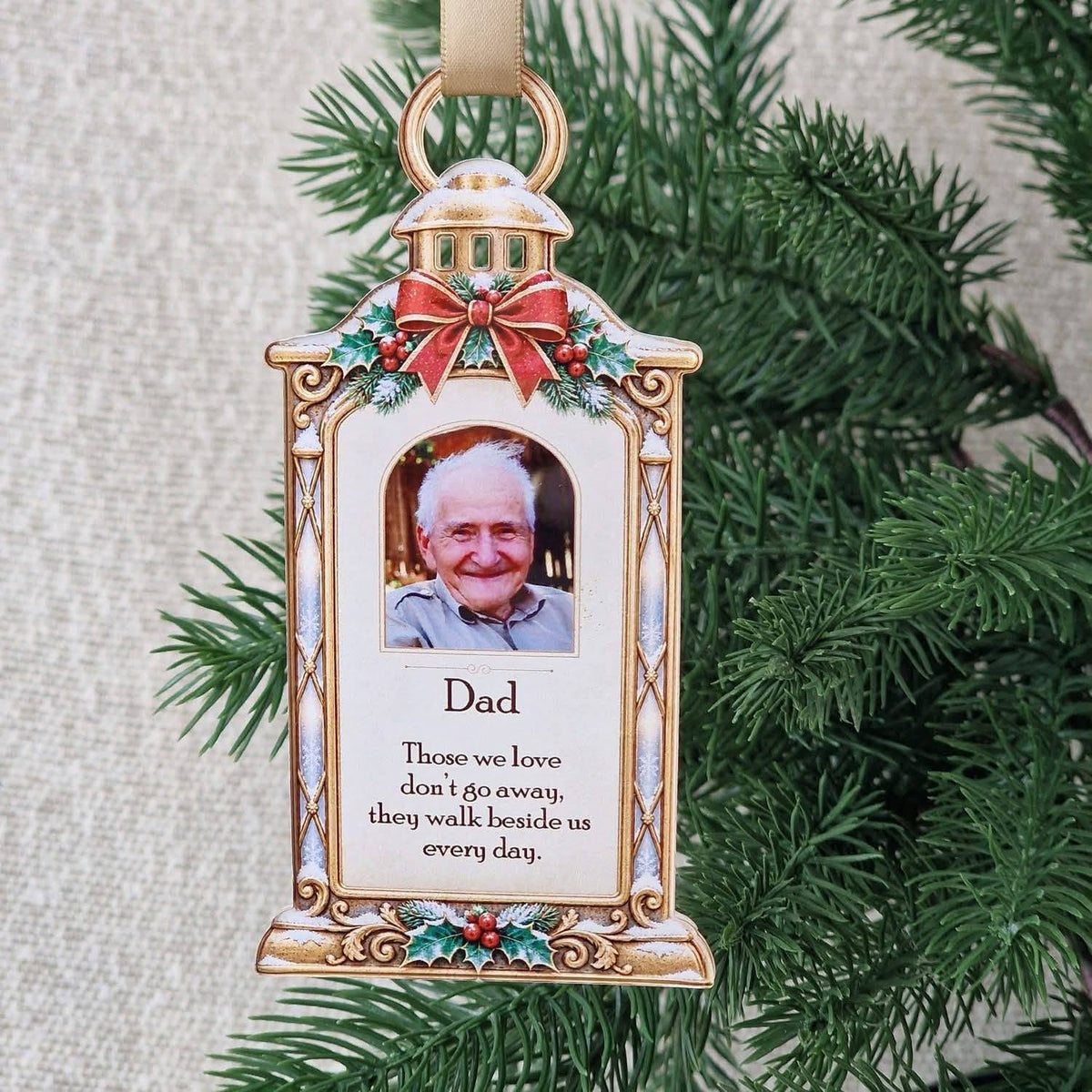 Personalised memorial Christmas decoration