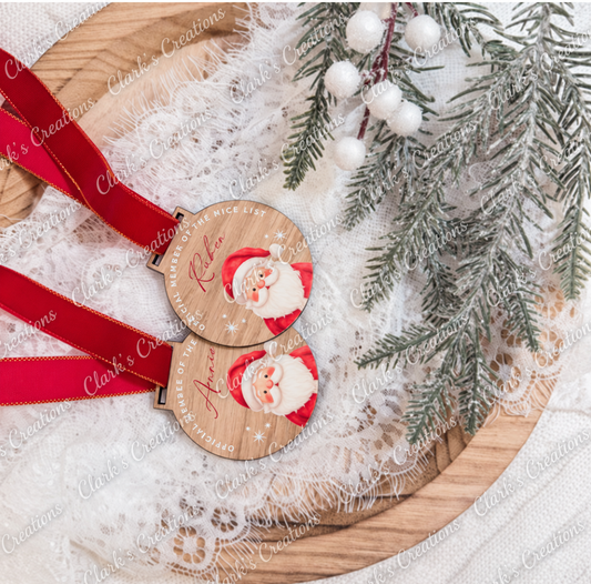 Personalised Santa's Nice List Medal