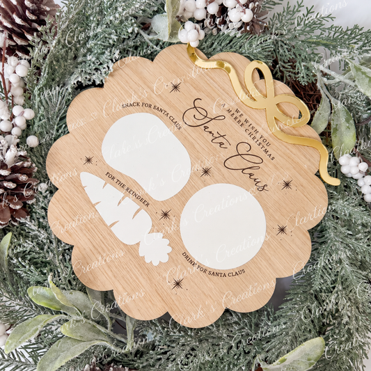 Santa Christmas Eve Snack Board